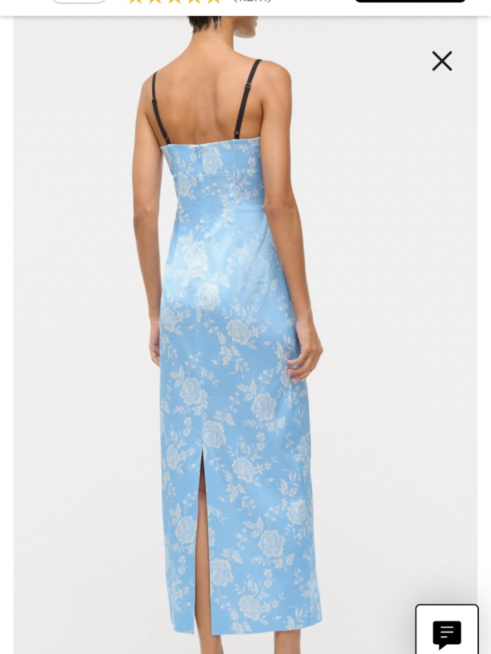 Staud gorgeous blue midi dress brand new - Picture 3 of 5